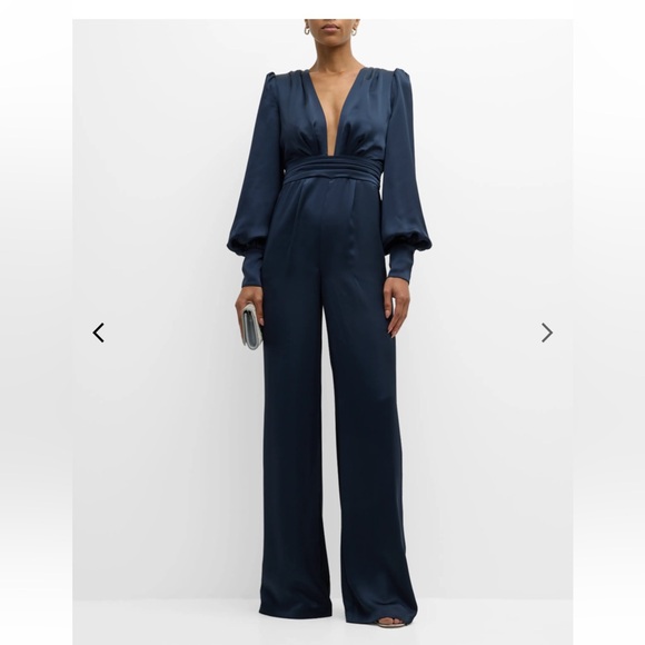 Ramy Brook Madelane Navy Jumpsuit NWT - Picture 3 of 4